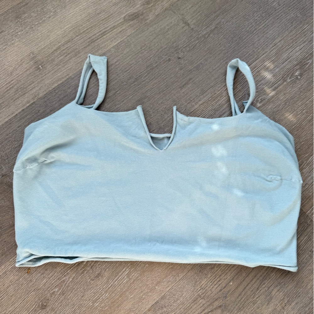 SKIMS Baby Blue Cut-Out Crop Camisole